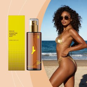 Medium Hydrating Self Tanning Mist, Even Natural Sunless Bronzing Spray, Quick Dry Streak-Free Fake Tan Spray for Beach Outdoor Body Bronzing Ski